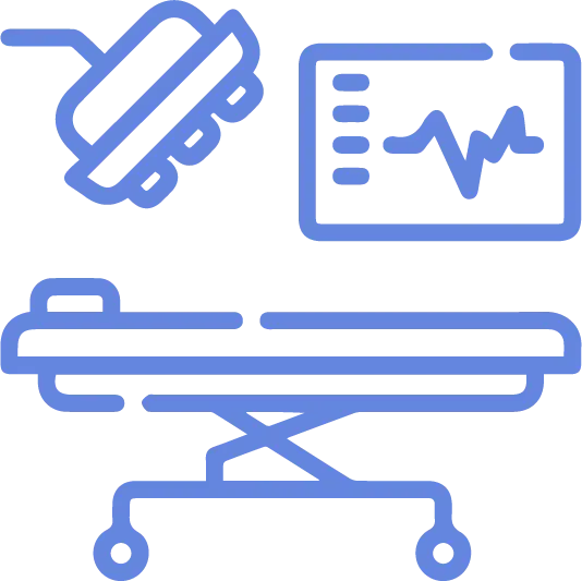 Médicos cirujanos icono quirofano