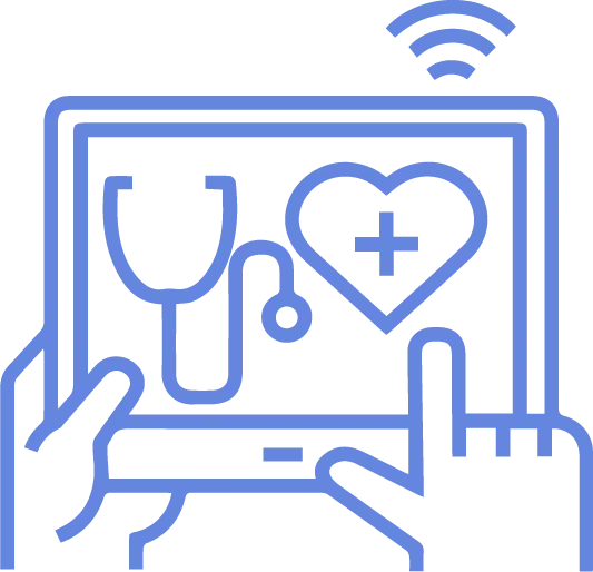 Médicos cirujanos icono tecnología